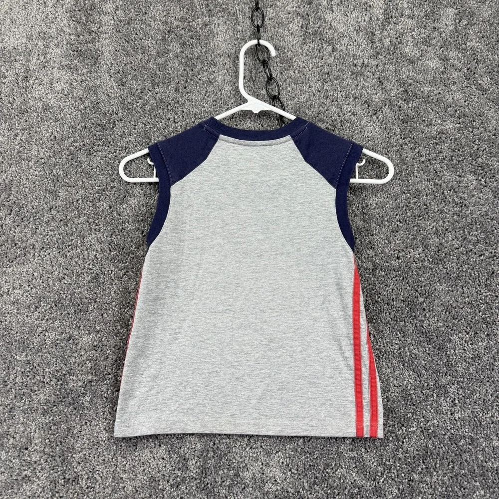 Minnesota Twins Shirt Boys 6 Gray MLB Baseball Adidas Sleeveless Graphic Top